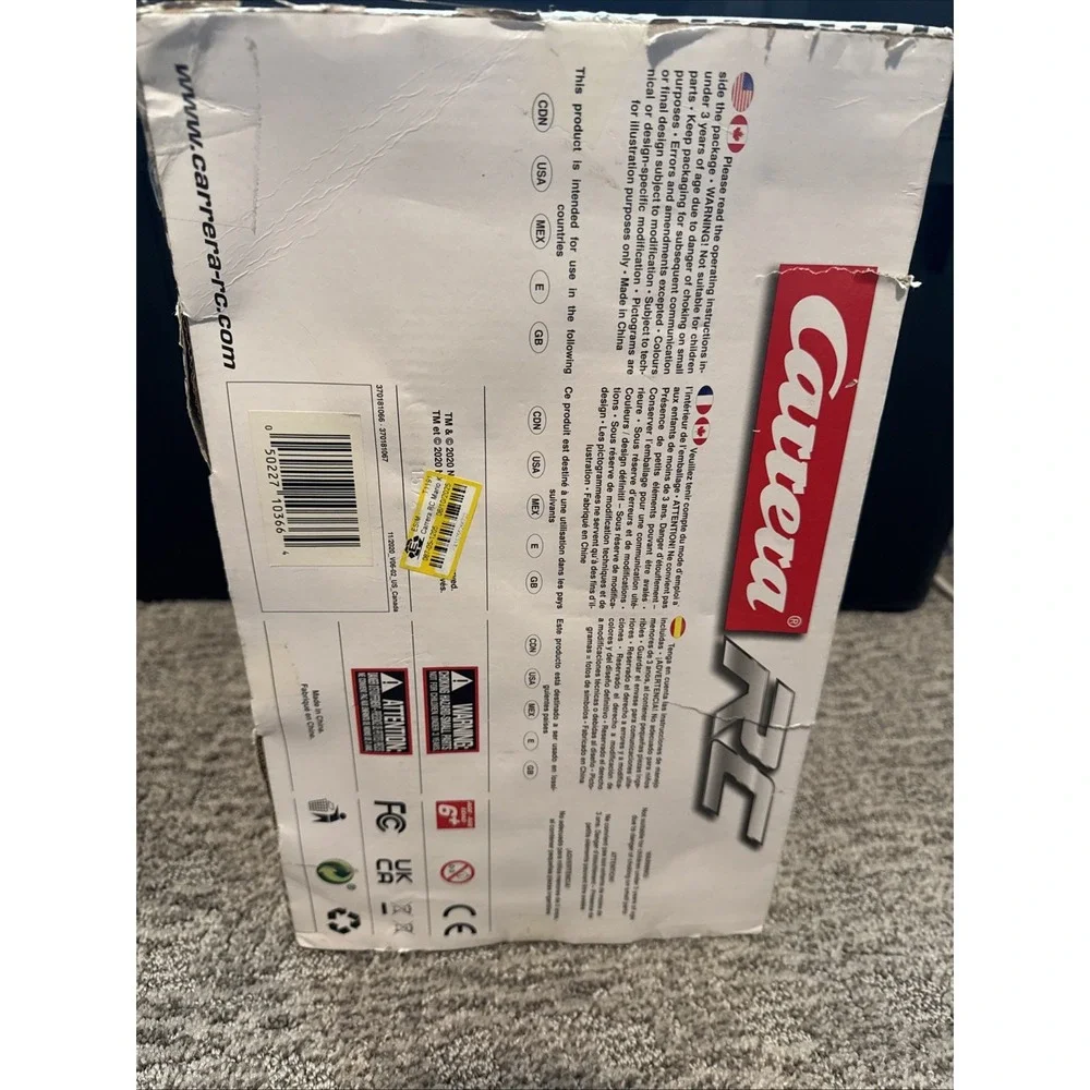 Carrera RC Mario Kart Mach 8 Mario (Brand New In BOX)- (DAMAGED BOX) SEE‎ PICS